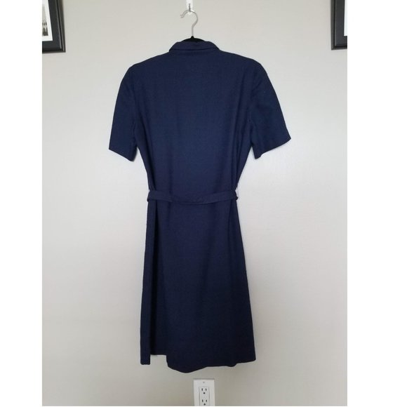 Vintage Schrader Sport Blue Shirtdress - Picture 5 of 6